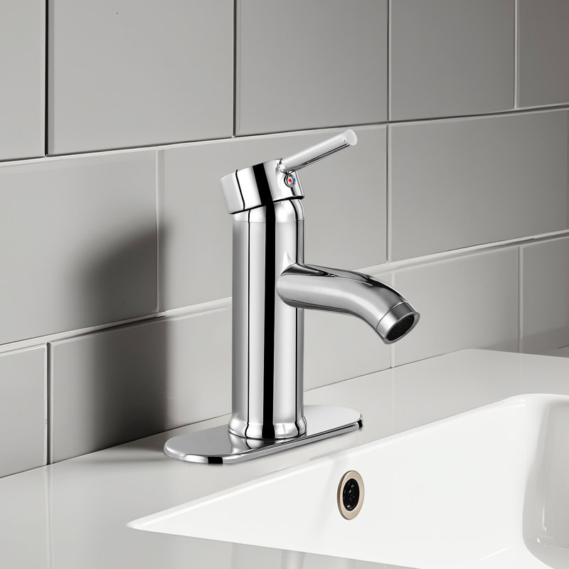 Single-Hole Single-handle Bathroom Faucet, Chrome