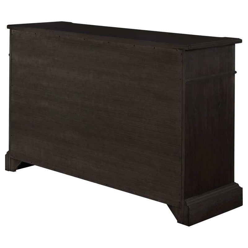 Larchmont Distressed Noir 3-Drawer Server