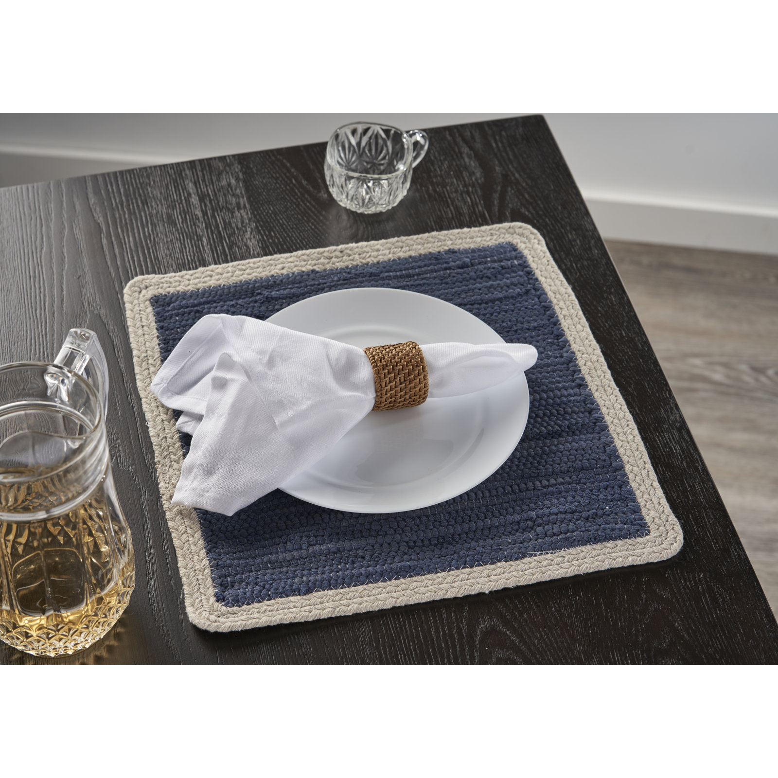 Kaide Cotton Placemat, Blue
