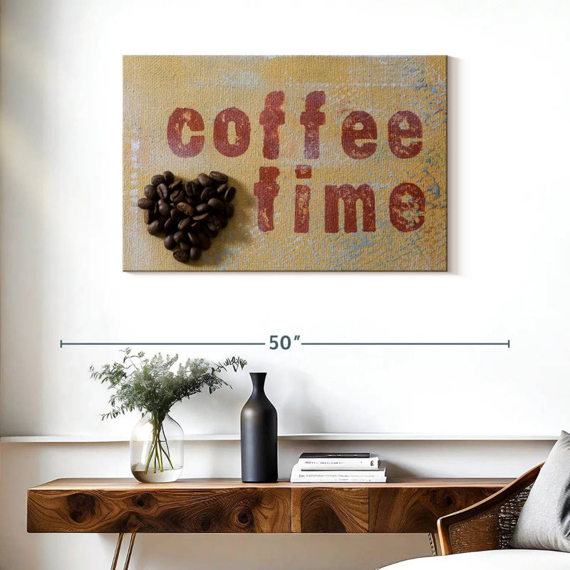 Tergel Coffee Time Typography, 24" H x 36" W