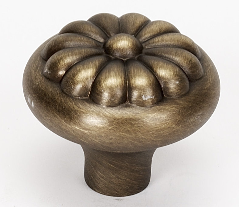 Poignée champignon Bella, Mat anglais antique, H 1,5 po x l 1,5 po x P 1,25 po