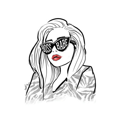 Boss Babe par - Toile tendue