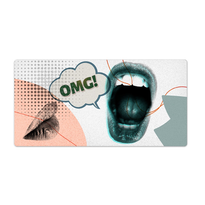 Kashief Lips Desk Pad