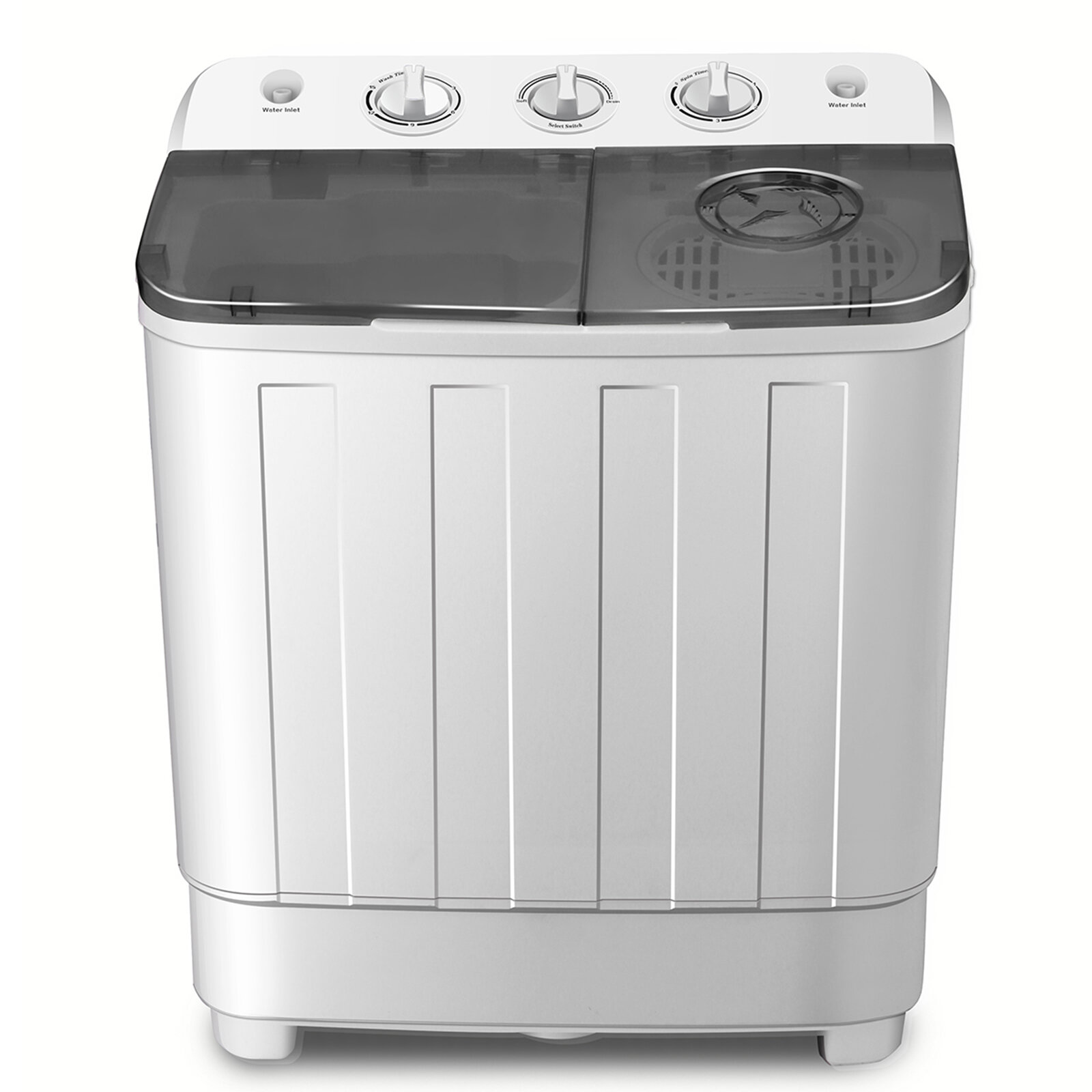 Suncrown 4.6 Cubic Feet Cu. ft. Portable Washer & Dryer Combo with Child Safety Lock Color: Gray Washer-3.5-Grey