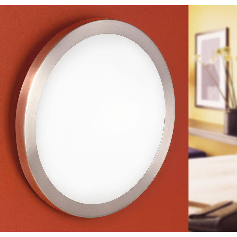 Plafonnier encastré 1 lumière Christal, 4" H x 13,63" L x 13,63" D