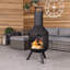 Cylinder Steel Smokeless Chimnea