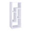 Bibliothèque convertible blanche et support pour téléviseur - Design attrayant polyvalent, et armoire à panneau de particules spacieuse et moderne,