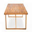Ensemble de salle à manger 7 pièces en bois d'acacia avec 6 chaises et 1 grande table pour la pelouse, la cour, le jardin, la terrasse et la piscine-774218153