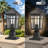 13 Inch Outdoor Post Lights Lamp Waterproof Aluminum Housing With Glass