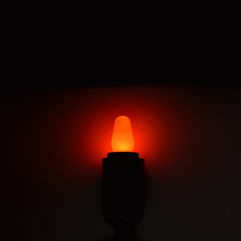 0,5 W, ampoule DEL à intensité variable C7 DEL, base, Rouge