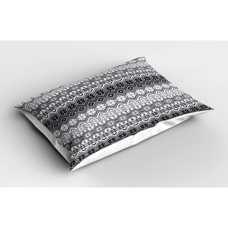 Polyester Geometric Sham Set, Twin