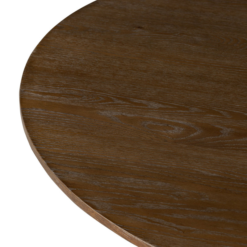 Eastman Dining Table -Light Weathered Oak, 30" H x 48" W x 48" D, Sienna Oak