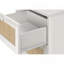 Table d'appoint avec tiroirs à panneau en rotin blanc stratifié, H 24 po-1890583013