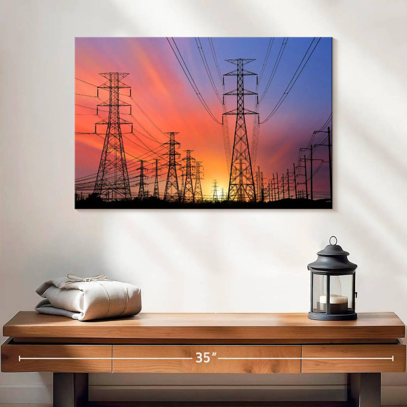 Lilie Electricity Pylons, 16" H x 24" W