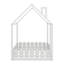 Cadre de lit en bois avec clôture