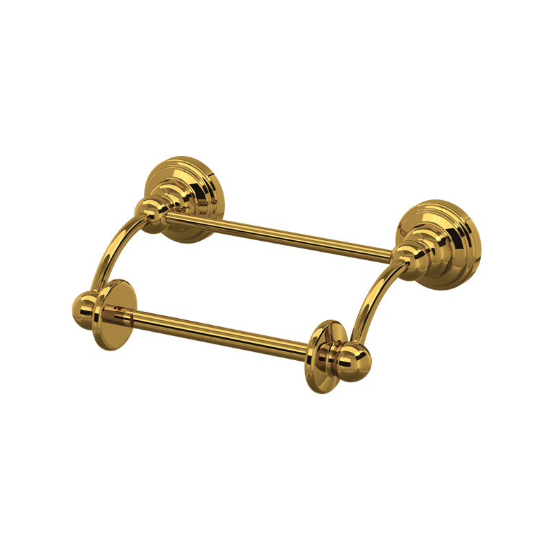 Edwardian™ Wall Mount Toilet Paper Holder, Unlacquered Brass
