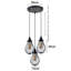 Maratea 3 - Light Black Cluster Pendant
