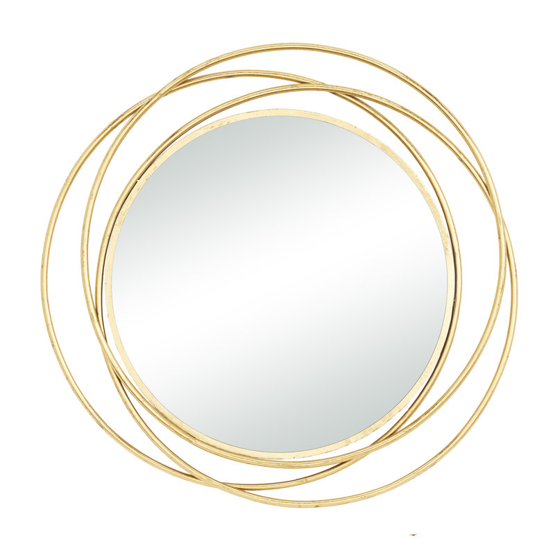 Miroir décoratif Aziana, Doré