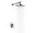 Fontana Reno Chrome Rainfall Wall Mount Round Shower Set (FS9723)