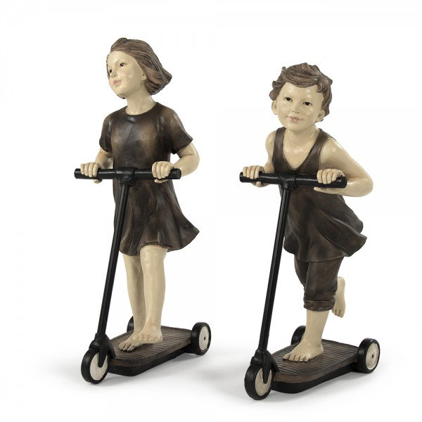 Girl on Scooter Statue