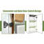 Armoire murale à porte simple en bois massif blanc pour le rangement dans le garage de la salle de bain, tablettes réglables, charnières à fermeture en douceur, assemblage facile par clic, l 15 po x P 12 po x H 30 po, finition laquée, à nettoyer, imperméable