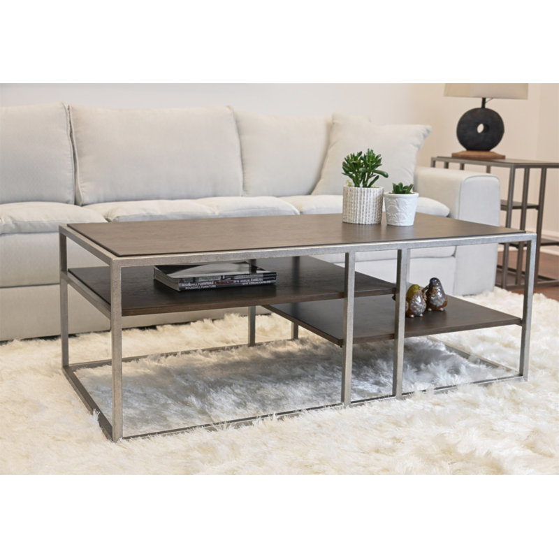 Table basse avec cadre en bois Padena