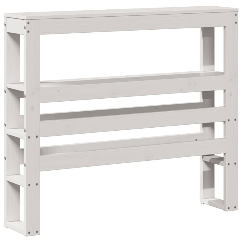 Courtois 80cm Solid Wood Headboard, White, 82cm x 81cm W x 19cm D