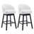 Stylish Swivel Counter Stools Set Of 2, Upholstered With Solid Wood Frame, Ergonomic Design For Ultimate Comfort And Durability.-585853159