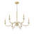 Toussant Mordern Gold 6 Light Chandelier-123223154