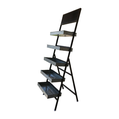 Luminaire pliable en métal à 5 tablettes