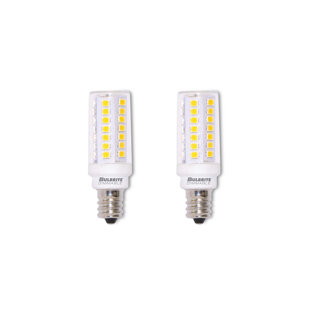 5 Watt (60 Watt Equivalent), T6 LED, Dimmable Light Bulb, Warm White (3000K) E12/Candelabra Base (Set of 2)