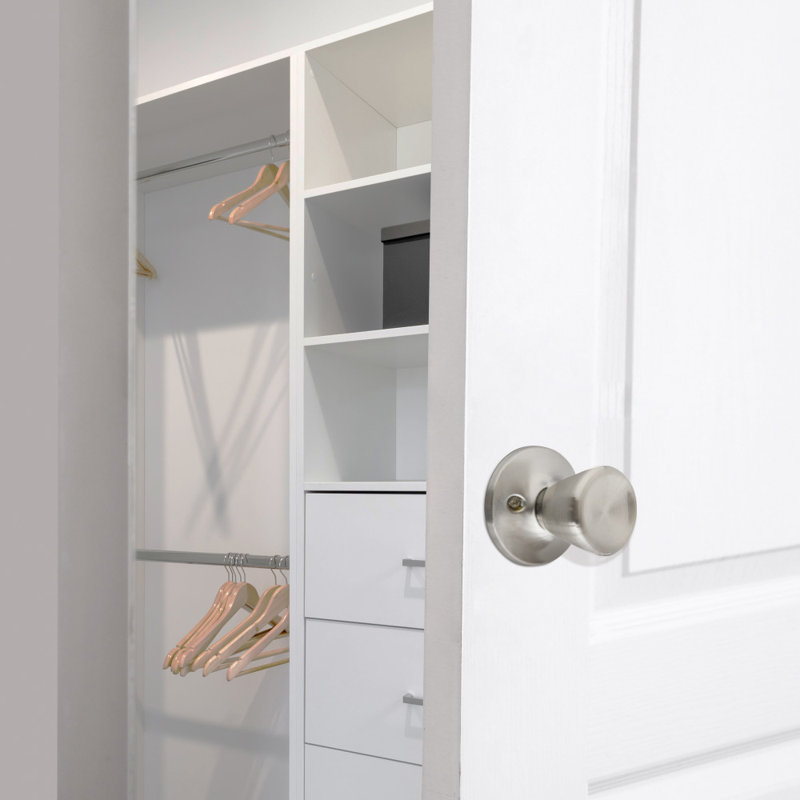 Faux bouton de porte Terrace, Nickel satiné