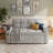 65'' Chenille Upholstered 3-in-1 Convertible Sofa Bed with Pull-Out Sleeper & 360° Swivel Side Table-335318868