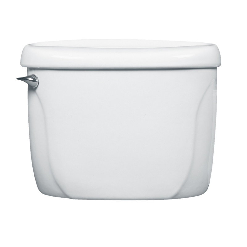Cadet Flushometer 1.6 GPF Toilet Tank, Black, Left-Hand
