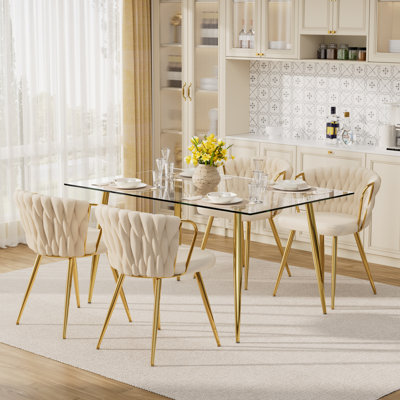 5 - Piece Glass Dining Set