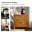 Kaybri Farmhouse 23.6'' W Solid Wood Flute End Table with Built-In Outlet (Set of 2)-2125071240