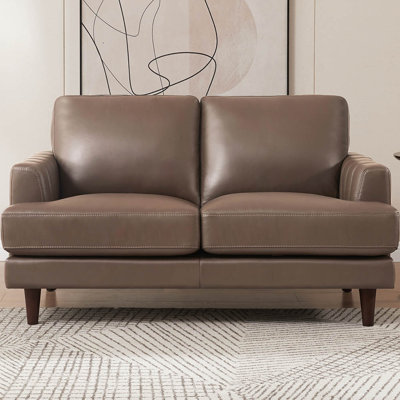 Reuma Top Grain Leather Loveseat