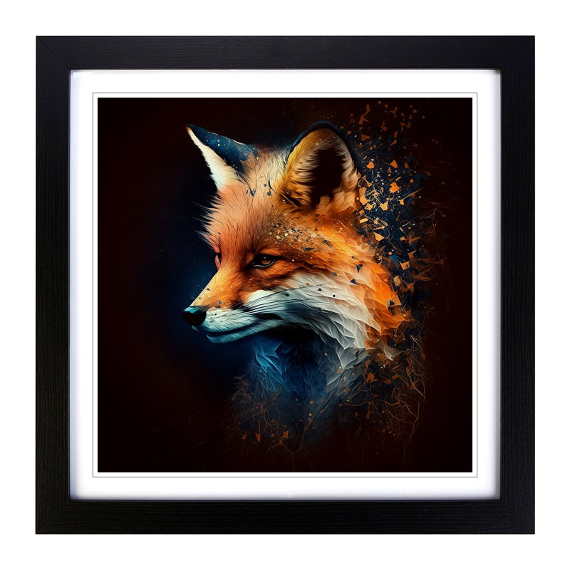 Single Picture Frame Print on Wood, Oak