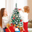 Green Spruce Flocked/Frosted Christmas Tree-314716376-401839303