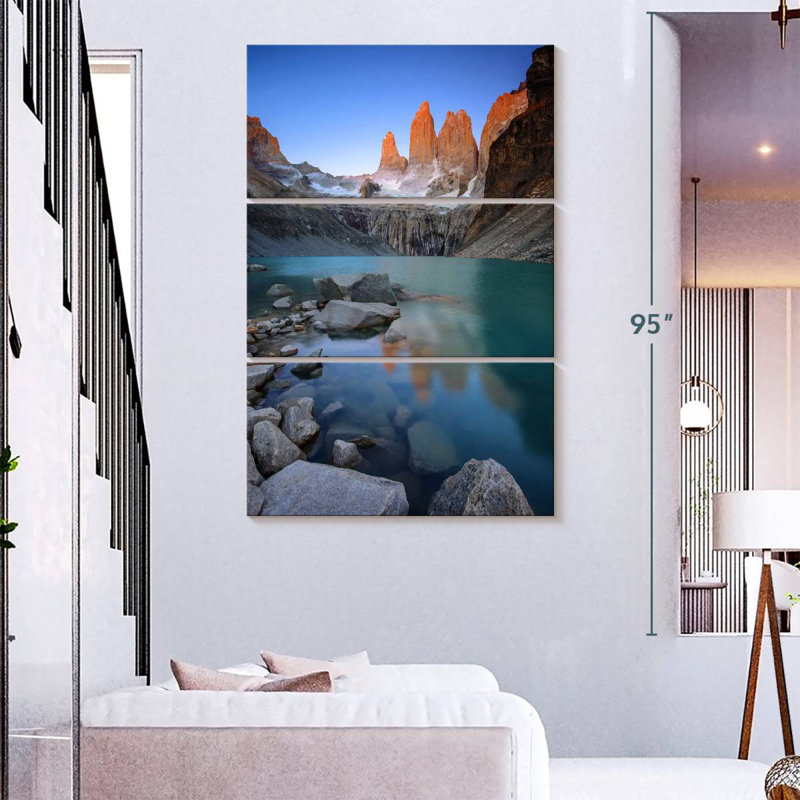 Alvord Paine Towers Alpenglow, H 74 po x l 48 po