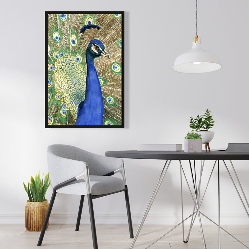 Peacock Print On Canvas