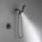 Dual Shower Faucet Set with Valve High Pressure 2 in 1 Shower Combo Set Shower System with Handheld-71070211