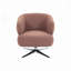 Chaise d'appoint pivotante rembourrée-235457484