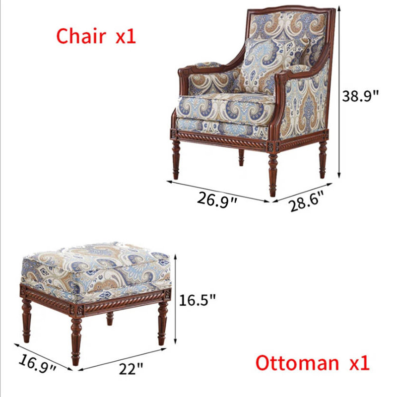 Chaise simple en bois massif American