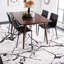 Tapis gris / noir abstrait Metzger-1271207258