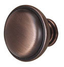 Mushroom Knob, Chocolate Bronze, 1.25" H x 1.5" W x 0.75" D