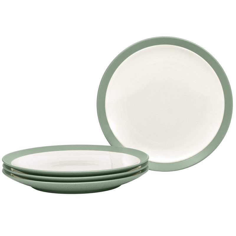 Noritake Colorwave Curve Dinner Plates 11", Green