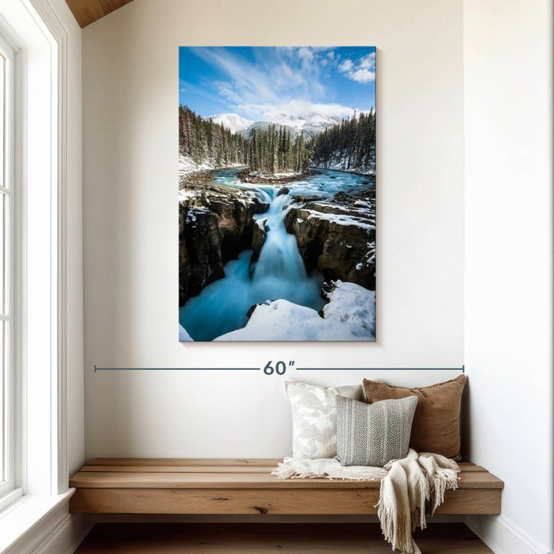 Alvord Frosty Waterfall, H 48 po x l 32 po