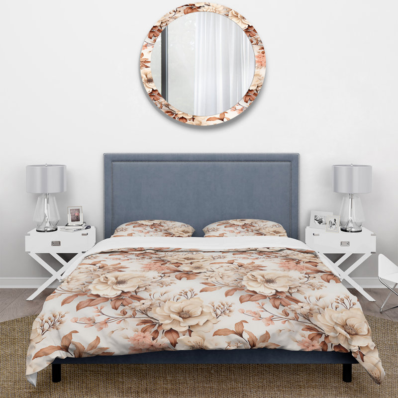 Literie V Vintage Florals, Housse de couette simple + 1 taie décorative stan