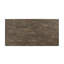 Table de salle à manger rectangulaire avec style industriel, finition brune, base à tréteaux, accents métalliques incurvés, 6 sièges, meubles en bois brun, solide
